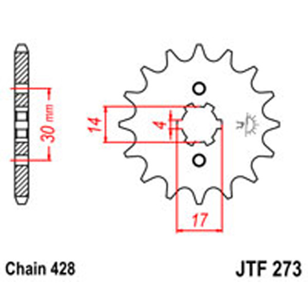 JT JT Gear Box Sprockets G/B 273-13T HON